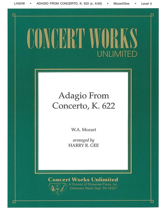 Adagio From Concerto K.622 Piano clarinet (Softcover Book)