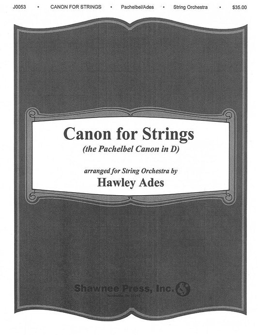 Canon For Strings Orch 55333 (Music Score/Parts)