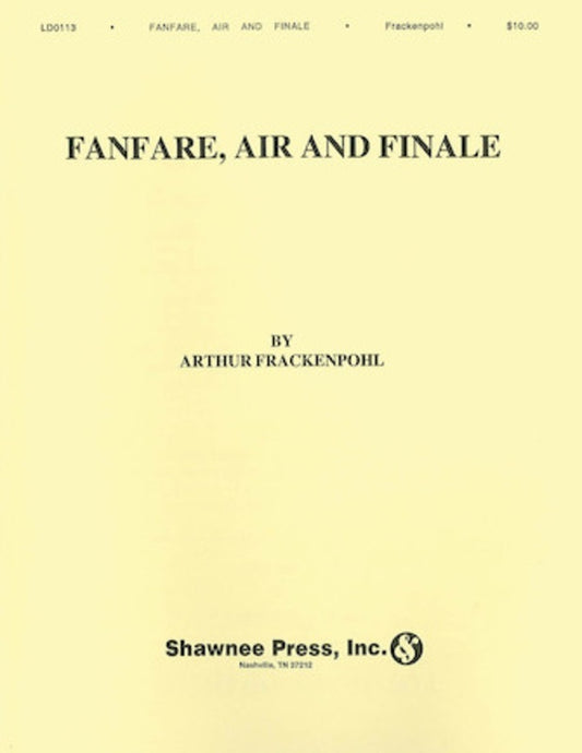 Fanfare Air And Finale Sax Quartet