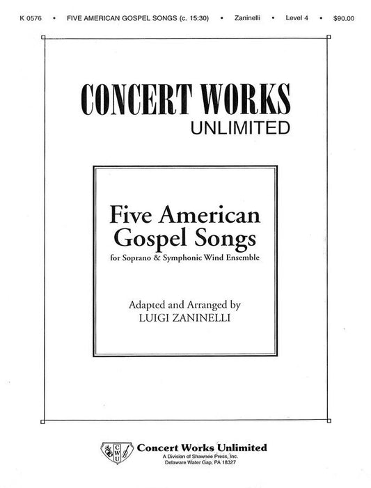 Five American Gospel Songs Sop Band