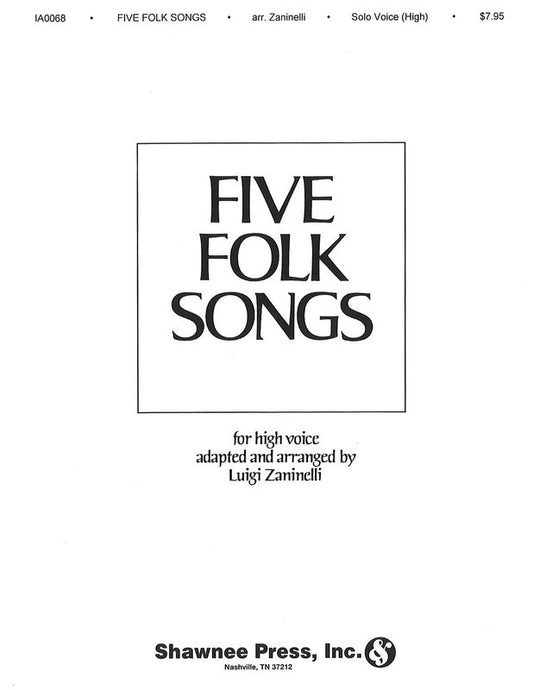 Five Folk Songs Hi Voice 1Book