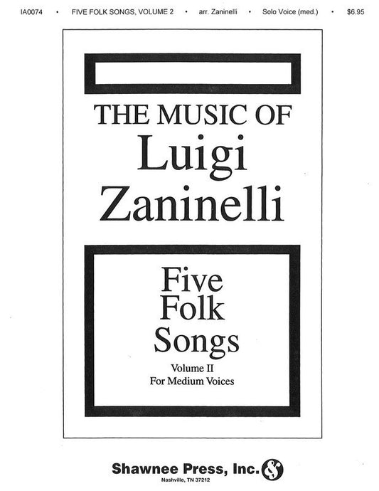 Five Folk Songs Ii Med Voic 2Books