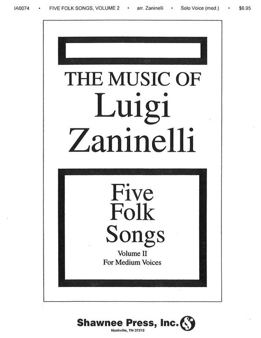 Five Folk Songs Ii Med Voice 1Book