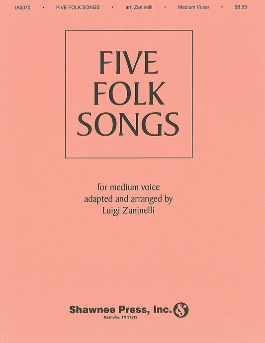 Five Folk Songs Med Voice 1Book