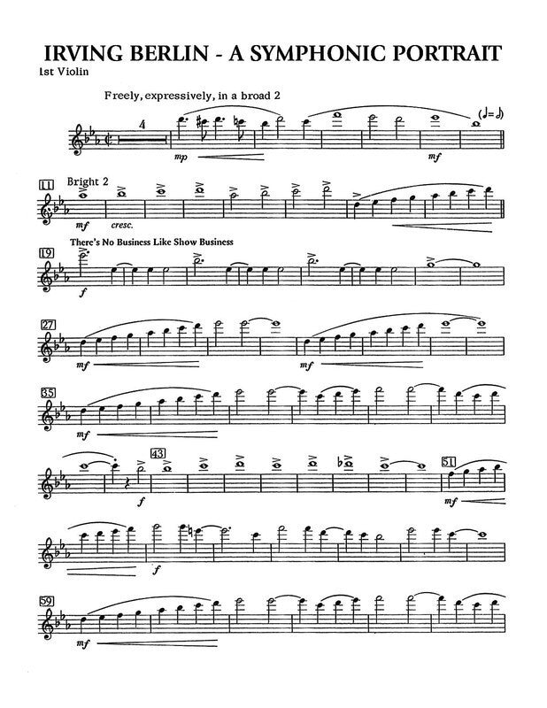 Berlin A Symphonic Portrait String Set (Music Score/Parts)