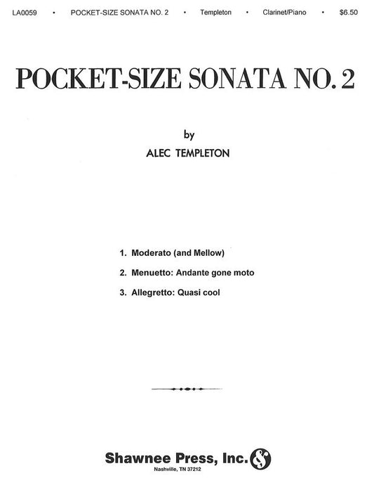 Pocket Size Sonata No 2 Clarinet And Piano (Softcover Book)