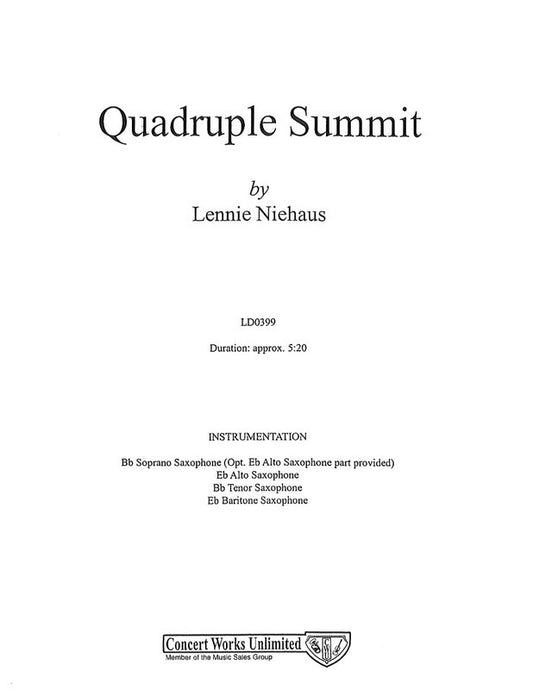Quadruple Summit Sax 4Tet