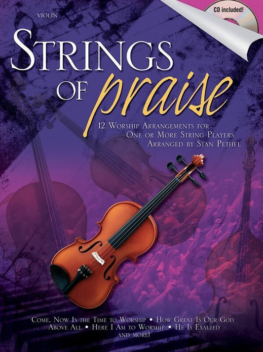 Strings Of Praise CD 12 Arrangements For One Or (Softcover Book/CD)