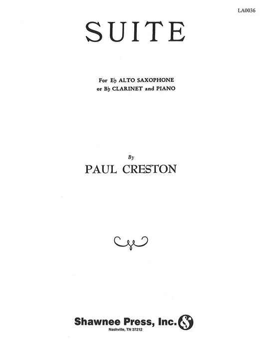 Suite For E Flat Saxophone (Softcover Book)