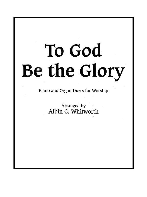 To God Be The Glory Pn Org 2Books