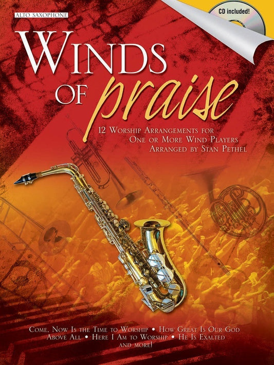 Winds Of Praise For Alto Sax Stan Pethel (Softcover Book/CD)