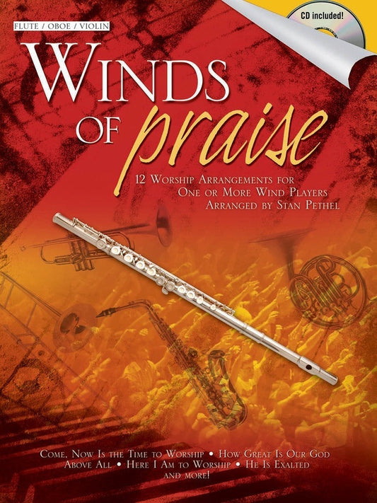 Winds Of Praise For Flute Stan Pethel (Softcover Book/CD)