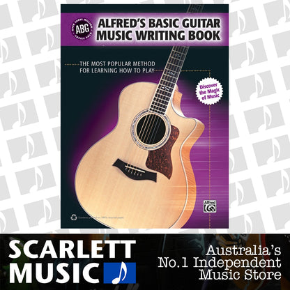 Alfred's Basic Guitar Music Writing Book — view 2