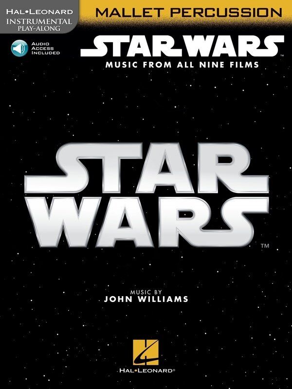 Star Wars Instrumental Play-Along for Mallet Percussion by Hal Leonard, 24 Pages, Tuned Percussion