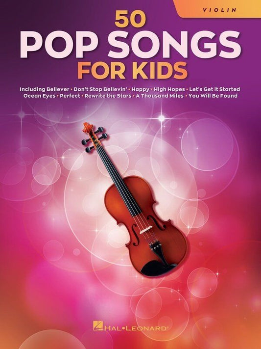 50 Pop Songs for Kids for Violin by Hal Leonard, 72 Pages, Instrumental Folio