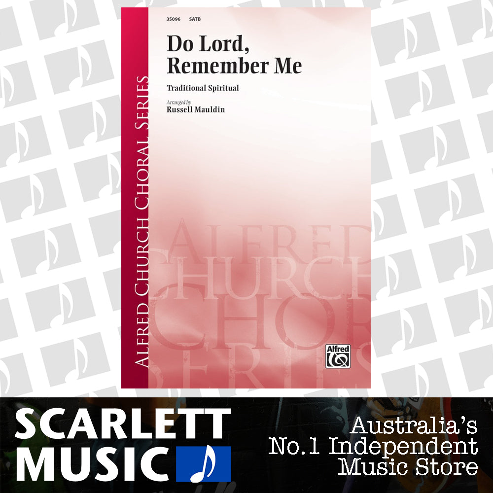 Do Lord Remember Me SATB A Cappella — view 2