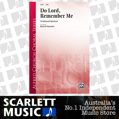 Do Lord Remember Me SATB A Cappella — view 2