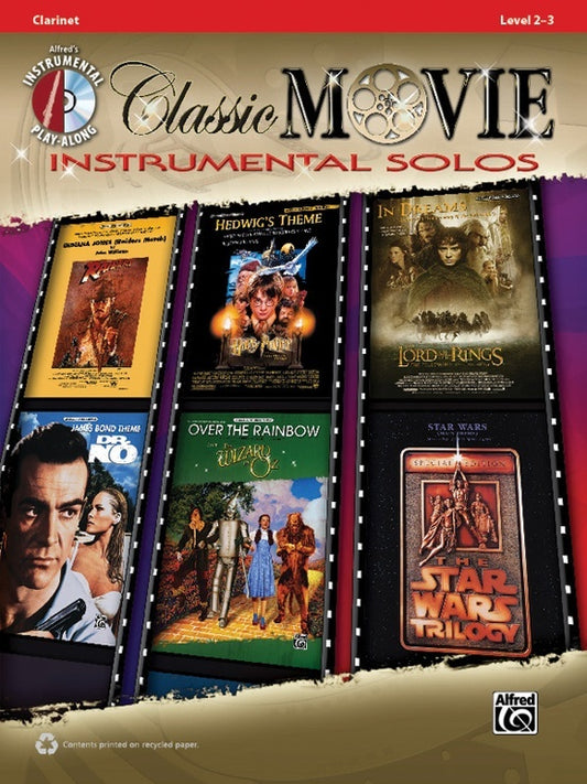 Classic Movie Inst Solos Clarinet Book/CD