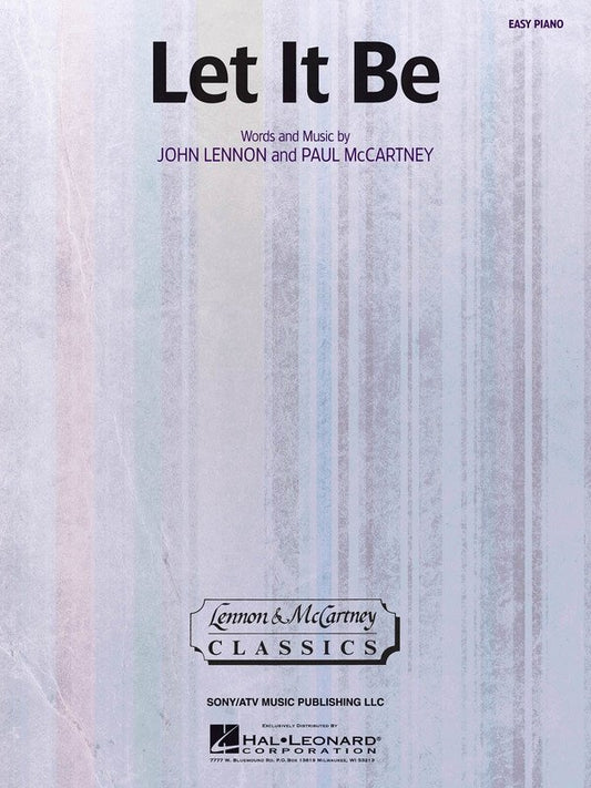 Let It Be — Easy Piano & Vocal (Hal Leonard)