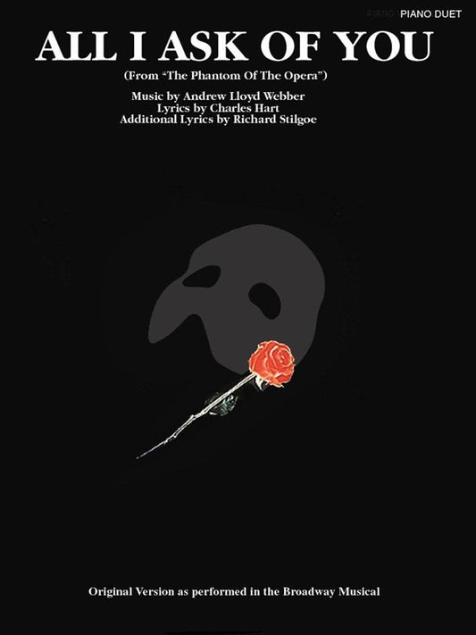 All I Ask of You — Piano Duet (Hal Leonard)