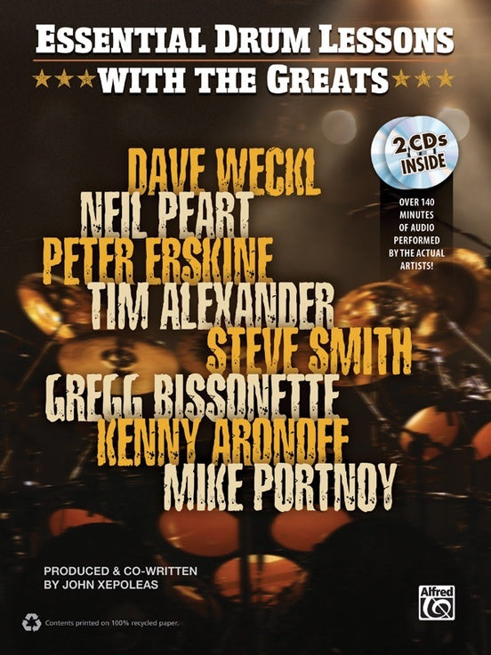 Essential Drum Lessons With The Greats Book/2CDs
