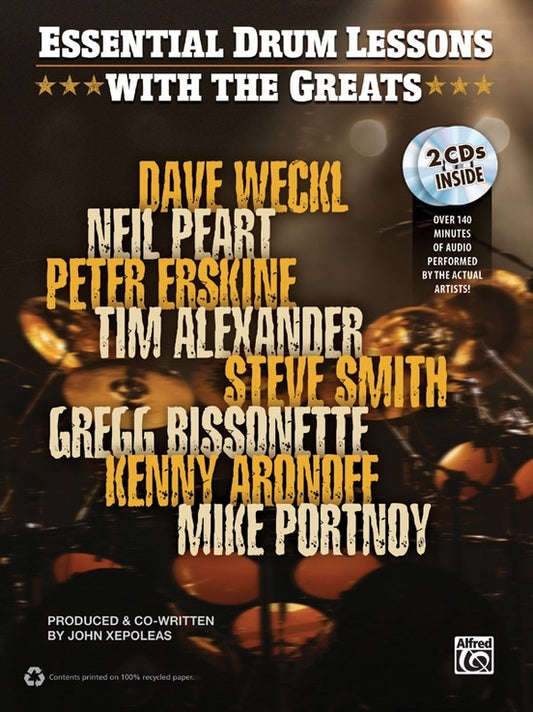 Essential Drum Lessons With The Greats Book/2CDs