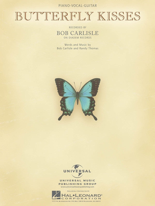 Bob Carlisle - Butterfly Kisses PVG Single Sheet