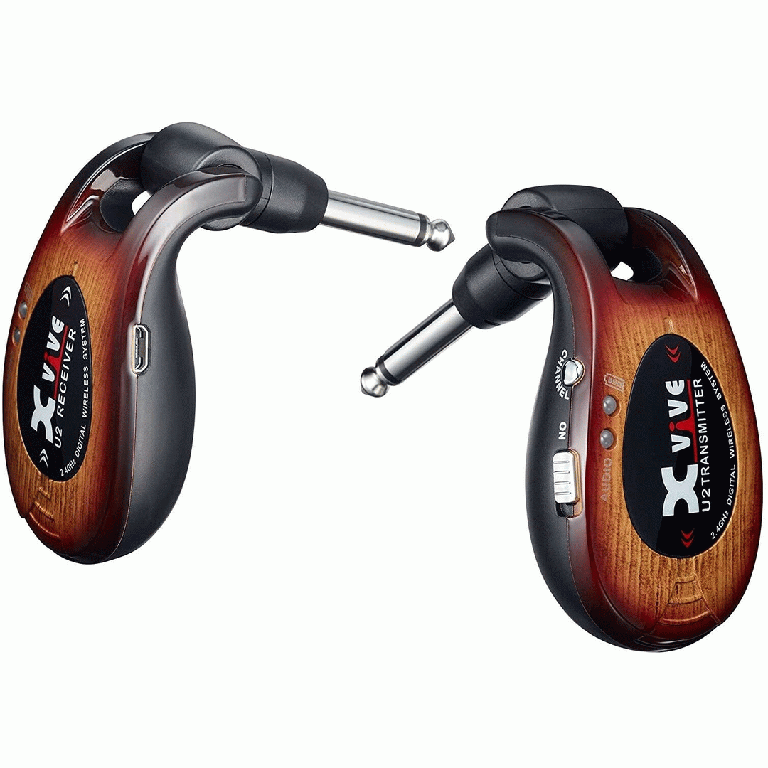 Xvive U2 Wireless Guitar System Sunburst 2.4GHZ