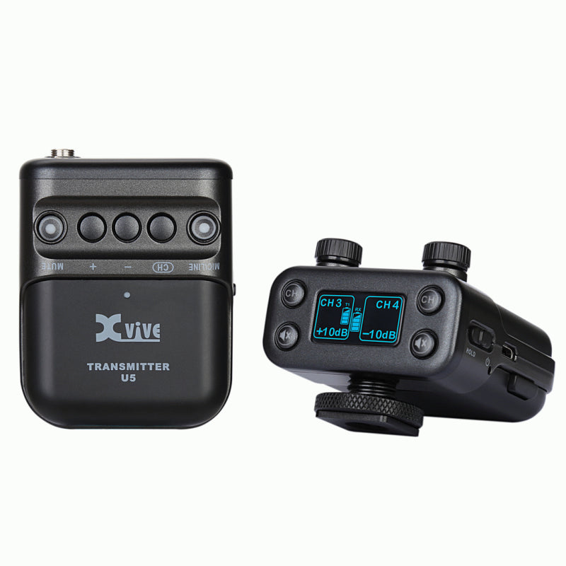 Xvive U5 Wireless Lavalier Microphone System with Transmitter for DSLR/Video Camera