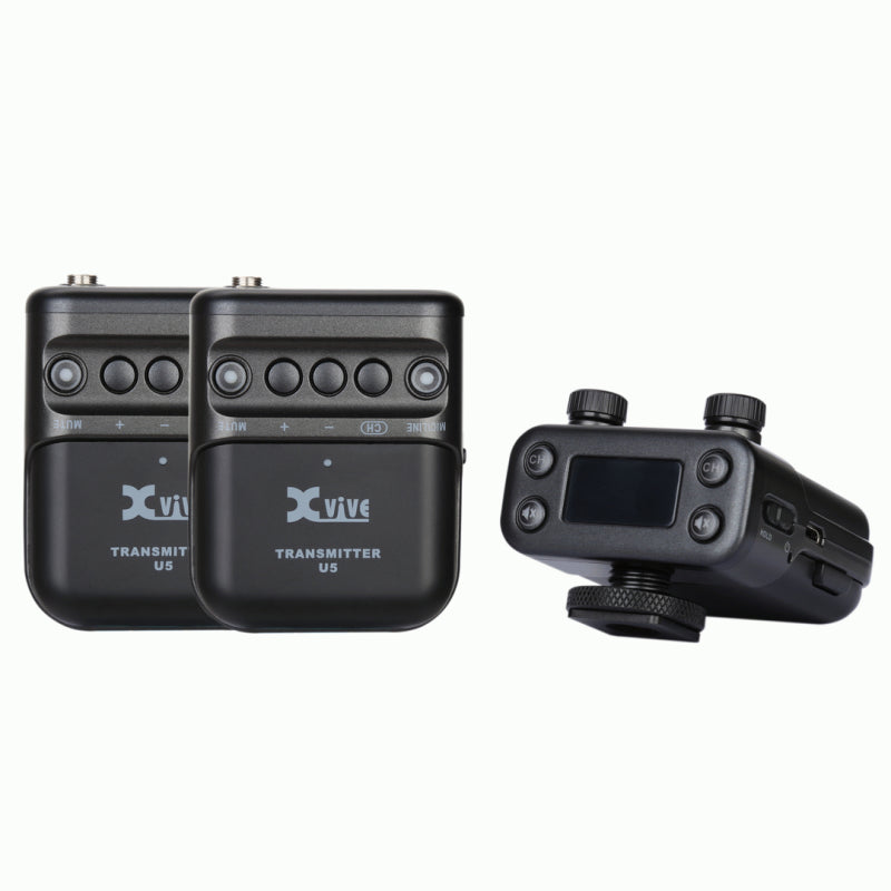 Xvive U5 Wireless Audio for Video System with Dual Transmitters and Lavalier Mic — view 4