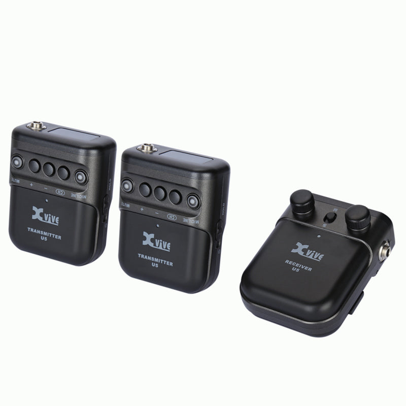Xvive U5 Wireless Audio for Video System with Dual Transmitters and Lavalier Mic — view 5