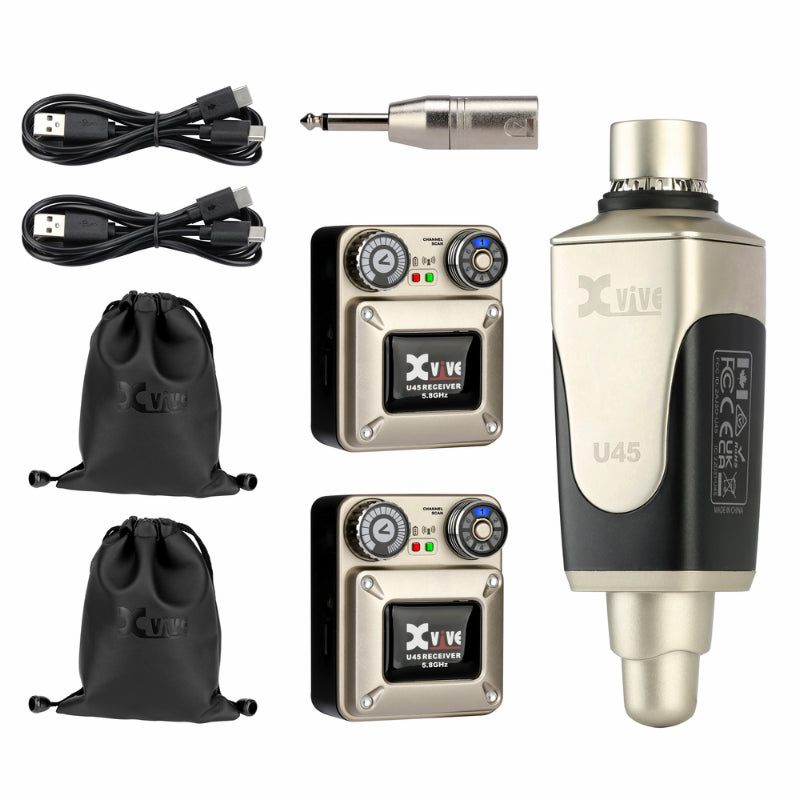 XVIVE U45R2 In-Ear Monitor System 5.8GHz with T9 Monitors — view 2