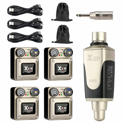 XVIVE U45R4 Wireless In-Ear Monitor System 5.8GHz with 2 Receivers — view 3