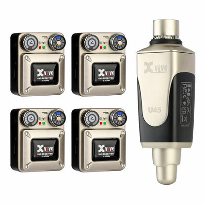XVIVE U45R4 Wireless In-Ear Monitor System 5.8GHz with 2 Receivers — view 4