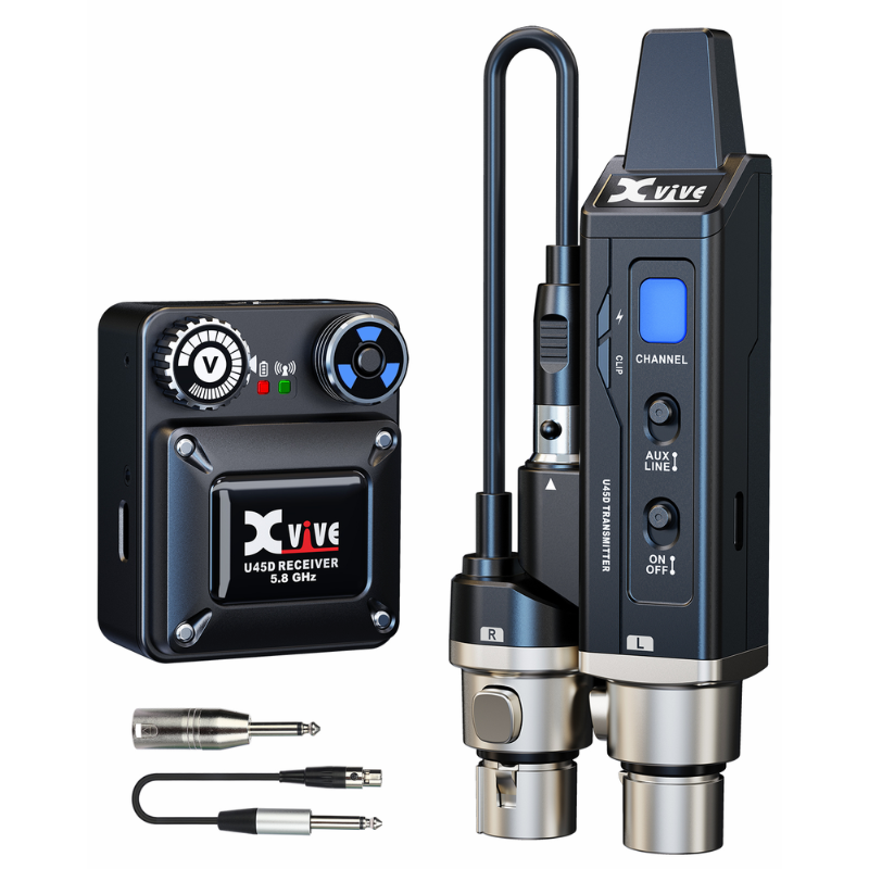 XVIVE U45D 5.8GHz Stereo Wireless In-Ear Monitor with Case