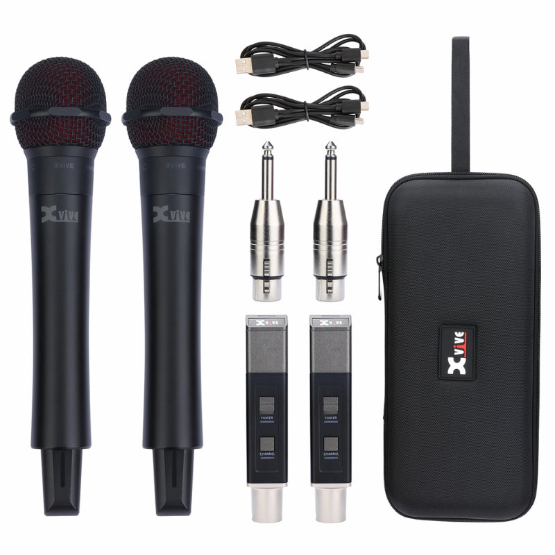 Xvive M5D Dual 5.8GHz Handheld Wireless Microphone System — view 5