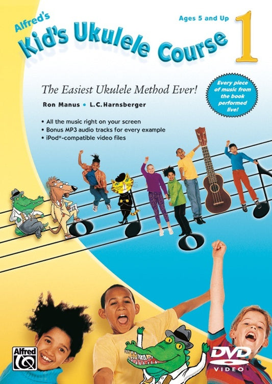 Alfreds Kids Ukulele Course 1 DVD