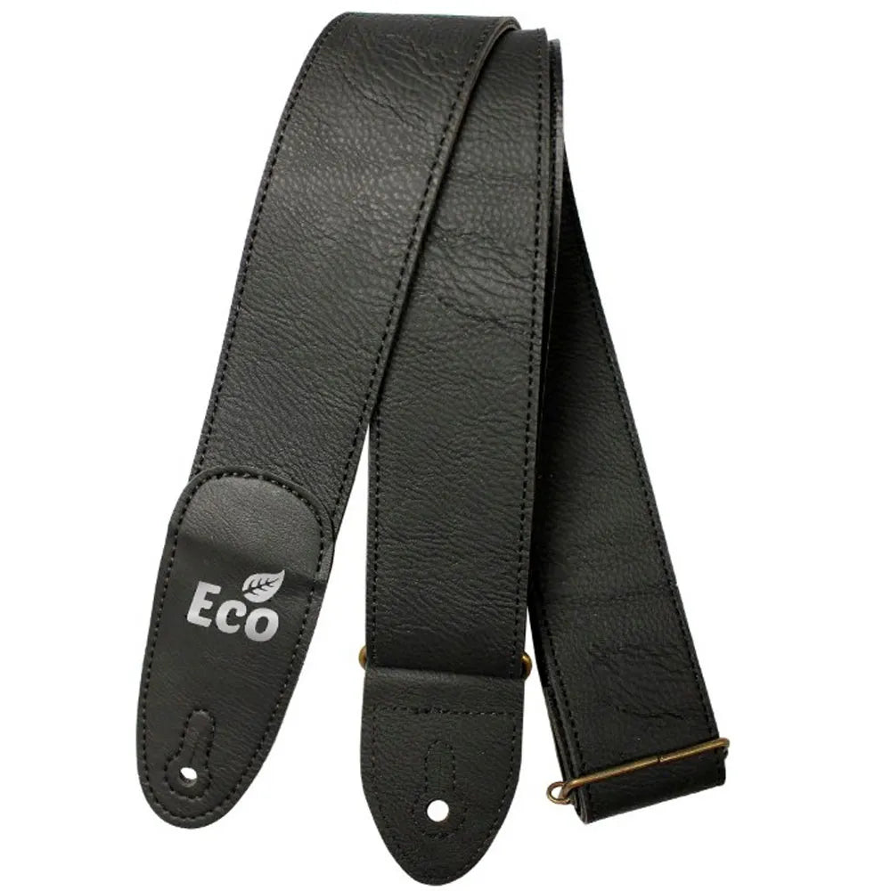 EcoStrap EcoLite Guitar Strap LT 01 Black, Adjustable 33" to 59", 100% Recyclable, Vegan, Made in Brazil