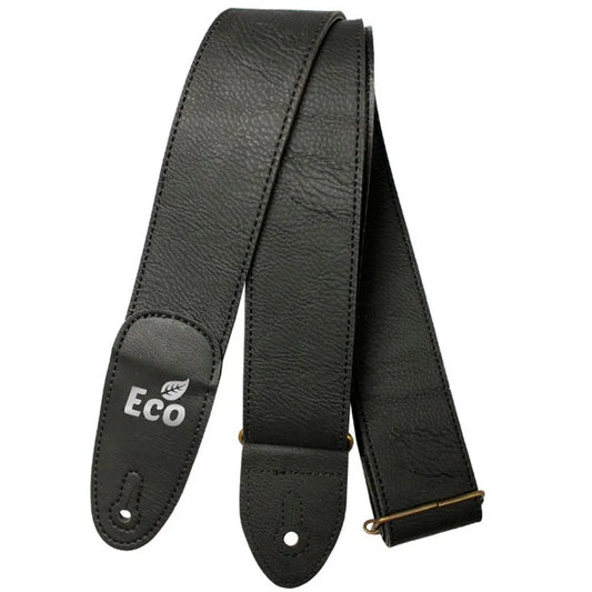 EcoStrap EcoLite Guitar Strap LT 01 Black, Adjustable 33" to 59", 100% Recyclable, Vegan, Made in Brazil