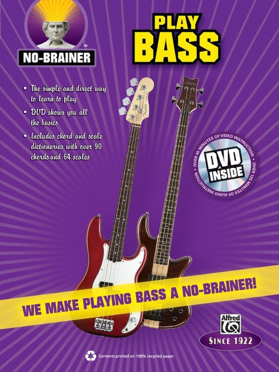 No-Brainer Play Bass Book/DVD