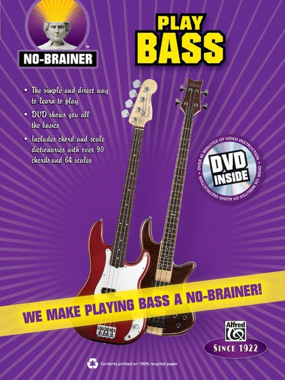 No-Brainer Play Bass Book/DVD