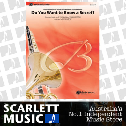 Do You Want To Know A Secret Concert Band Gr 1.5 — view 2