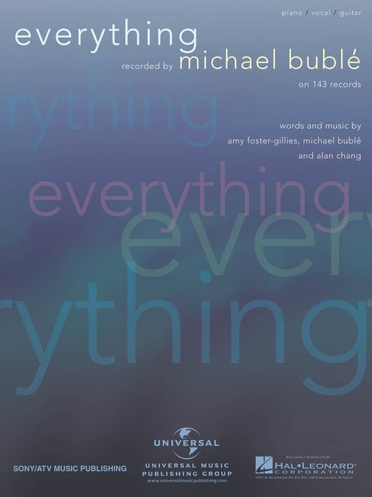 Buble - Everything PVG Single Sheet