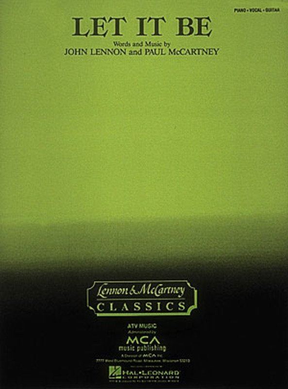 Let It Be — Piano/Vocal/Guitar (Hal Leonard)