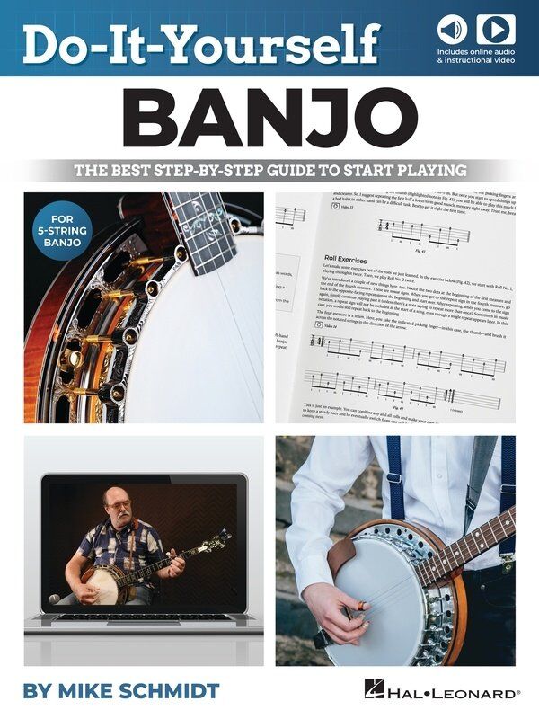 Do It Yourself Banjo by Hal Leonard - 128 Pages, Includes Audio & Video Instruction, Step-by-Step Guide for Beginners
