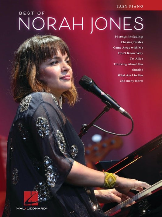 Best of Norah Jones Easy Piano Songbook - 14 Arrangements with Lyrics, 72 Pages