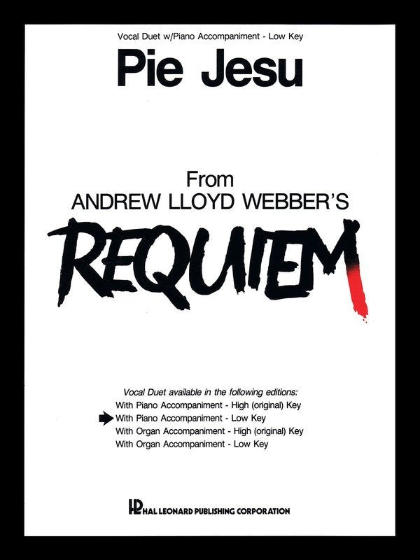 Pie Jesu — Vocal Duet, Low Voice & Piano (Hal Leonard)