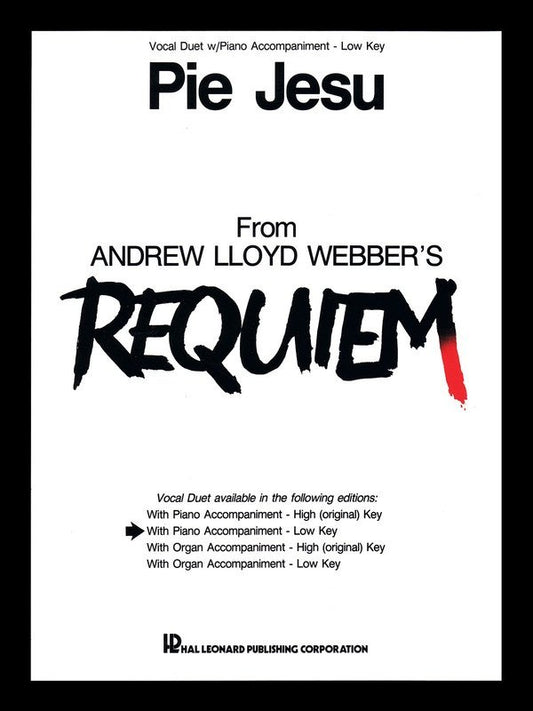 Pie Jesu — Vocal Duet, Low Voice & Piano (Hal Leonard)