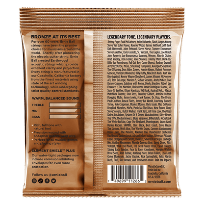 Ernie Ball Earthwood Light PhosphorBronze Acoustic Guitar Strings 3-Pack 11 52 — view 2