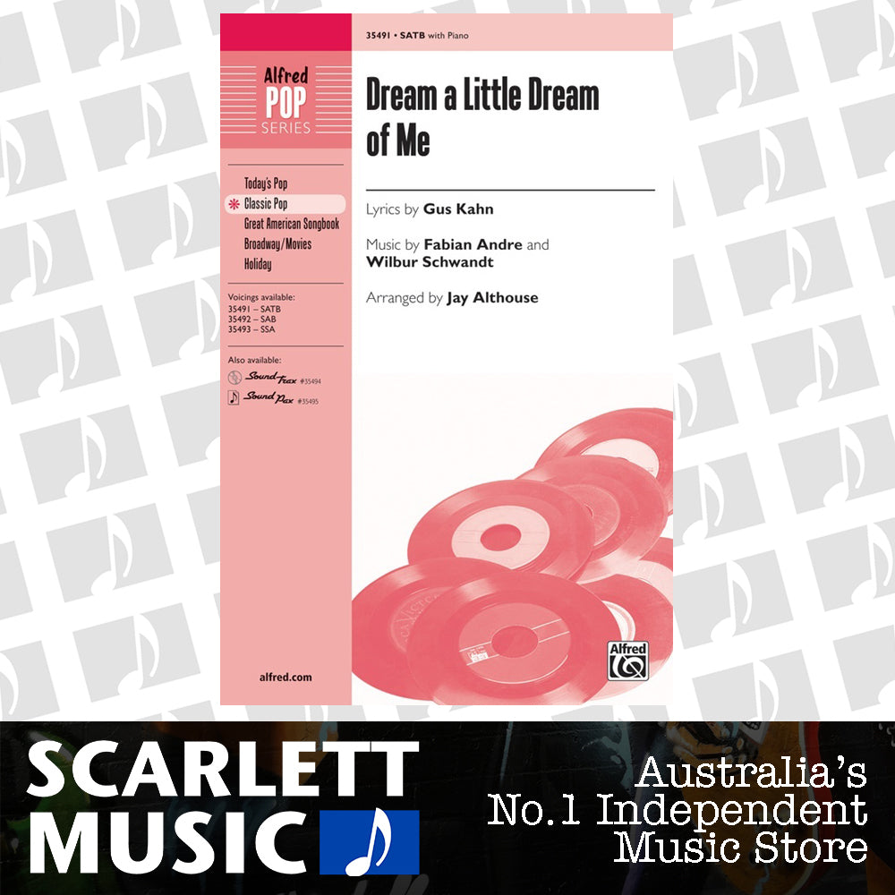 Dream A Little Dream Of Me SATB — view 2